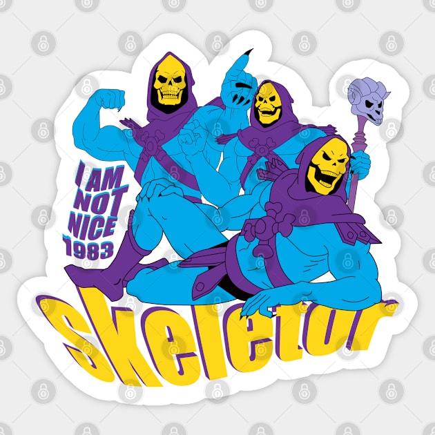 skeletor Sticker by thebeatgoStupid